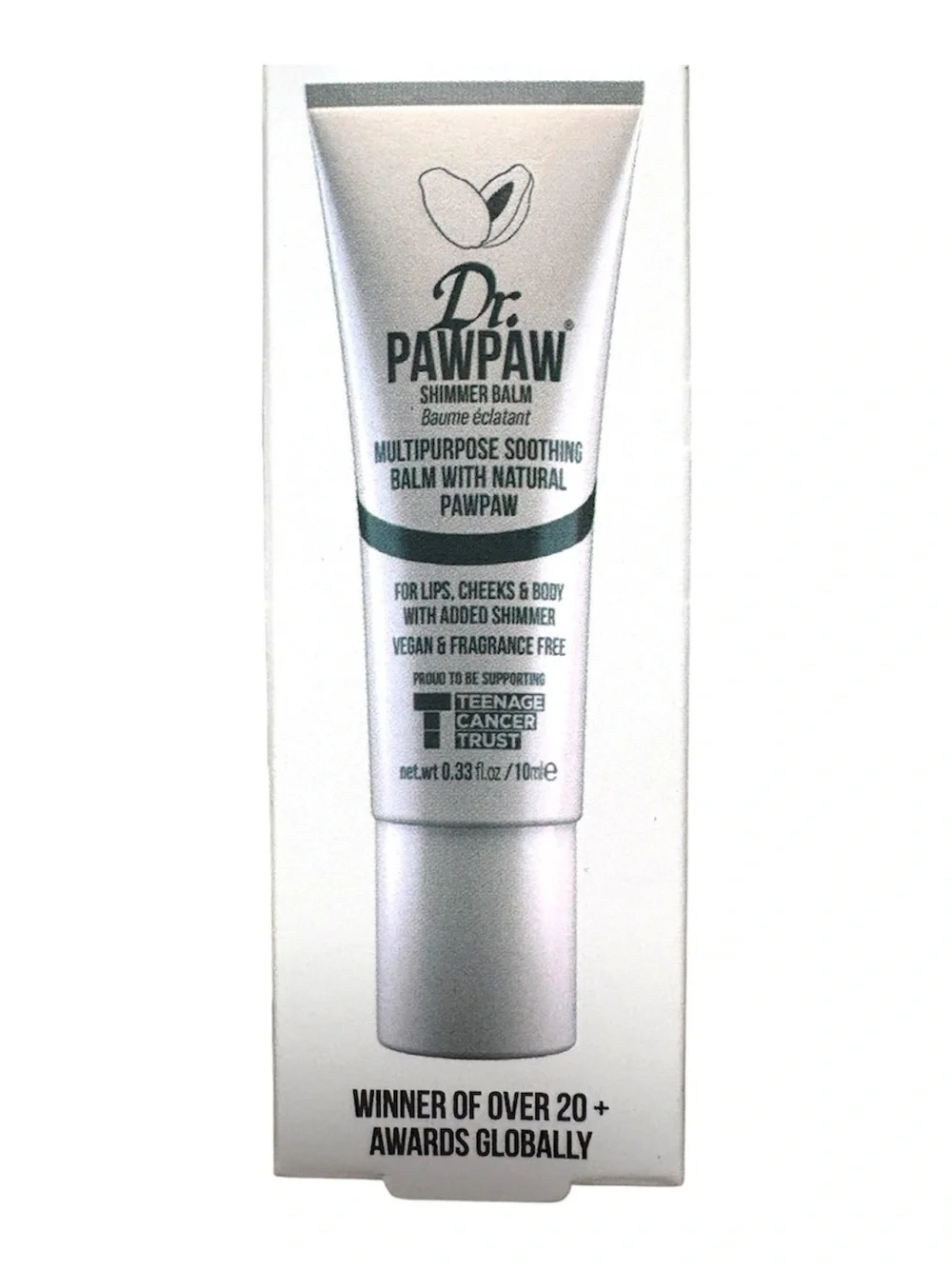 NWT Dr. PawPaw Shimmer Balm Multipurpose Soothing Lip Balm Lips Cheeks Body 10ml
